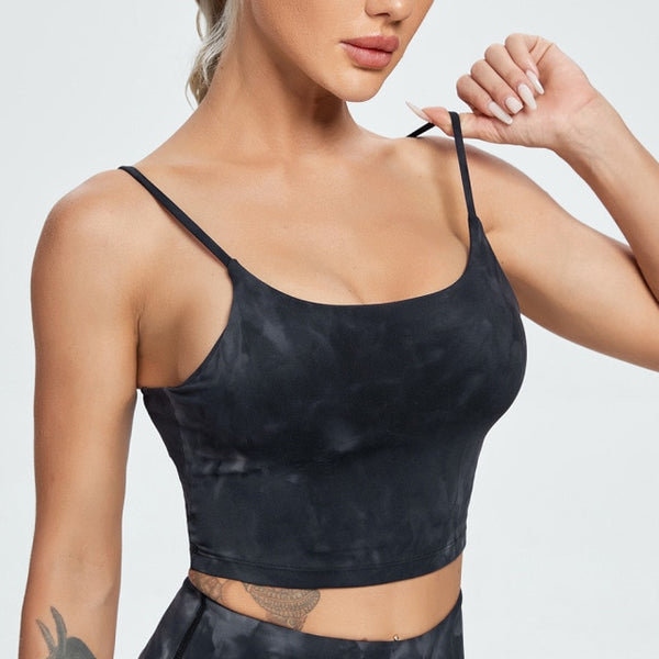 Muse Tie Dye Crop Top - Black – svelte belle