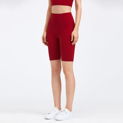 Seamless Cloud Biker Shorts - Crimson