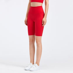Seamless Cloud Biker Shorts - Red
